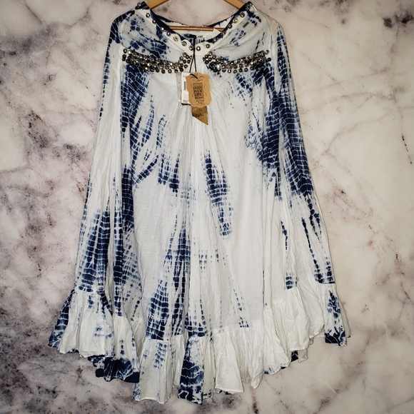 NEW! Guess boho tie dye maxi shirt sz. XS - Picture 4 of 16